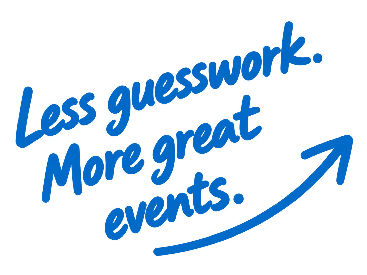 Less guesswork. More great events.